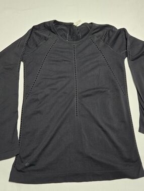 Athleta Women's Foothill Seamless Black Long Sleeve sz S